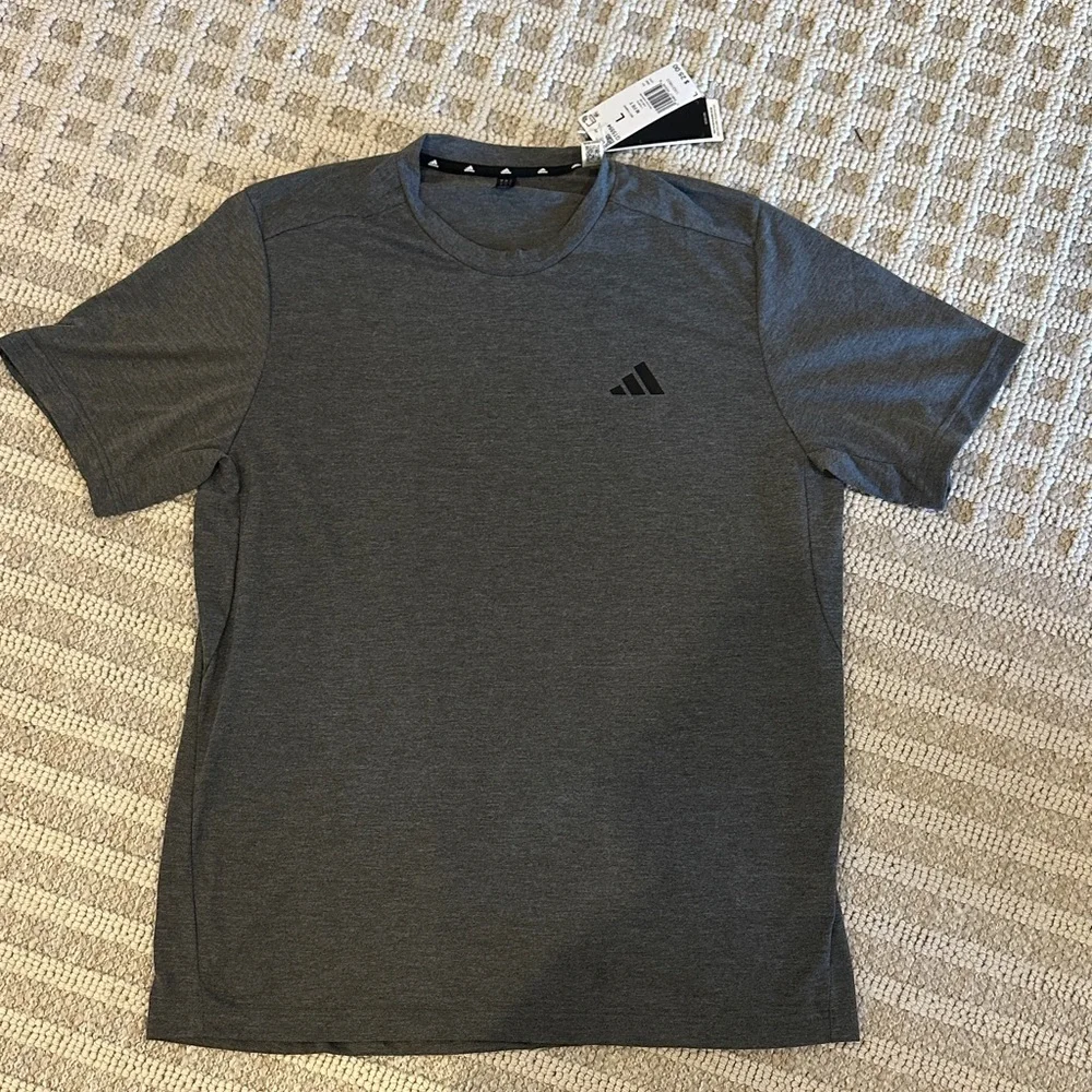 Adidas Men's Charcoal Short Sleeve Tee